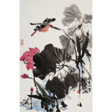 【已售】柳常學 四尺三開《自在水云鄉(xiāng)》 中國美協(xié)會員