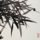 【已售】柳常學(xué) 四尺三開《竹報平安》 中國書畫家協(xié)會理事