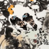 【已售】柳常學(xué) 四尺三開《金秋》 中國美協(xié)會員