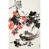 【已售】柳常學 四尺三開《春光無限》 中國美協(xié)會員