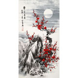 【已售】何華賢 三尺《帶雪迎春》 潁淮書畫名家