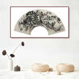 【已售】張建文 扇面《陽朔畫山》中美協(xié)會員 清華美院高研班導(dǎo)師