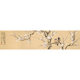 【已售】皇甫小喜 四尺對(duì)開《玉潔冰清》 河南著名花鳥畫家