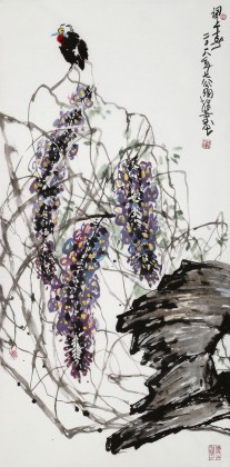 【已售】王永剛 指墨作品《望春》 國(guó)家一級(jí)美術(shù)師（詢價(jià)）