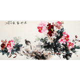 【已售】程勇亮 四尺《花開富貴》 河南省美協(xié)會(huì)員