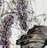 【已售】王永剛 指墨作品《望春》 國(guó)家一級(jí)美術(shù)師（詢價(jià)）