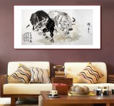 王向陽(yáng)四尺國(guó)畫(huà)風(fēng)水?！度收邿o(wú)敵》 中國(guó)美術(shù)家協(xié)會(huì)會(huì)員