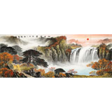 【已售】楊銘昌 小六尺《旭日祥云》 安徽山水畫研究協(xié)會(huì)理事