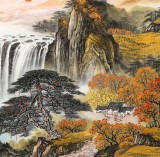 【已售】楊銘昌 小六尺《寶地生金》 安徽山水畫(huà)研究協(xié)會(huì)理事