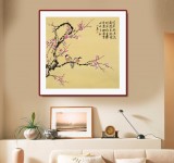 皇甫小喜 四尺斗方《喜梅報(bào)春》 河南著名花鳥(niǎo)畫(huà)家