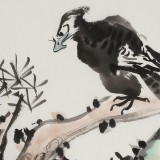 【已售】邢書波 松鷹圖《一枝春》 中美協會員 清華美院創(chuàng)作班導師