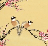 皇甫小喜 四尺斗方《梅開五福》 河南著名花鳥畫家