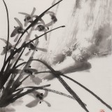 陳丹暉 四尺對開《幽香圖》 江蘇省美協(xié)會員 清華美院助教