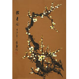 何華賢 四尺三開《報(bào)春圖》 潁淮著名書畫家