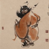 【已售】郭廷 三尺斗方《鐘馗神威圖》 河北省美協(xié)會員（詢價）