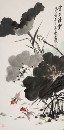 【已售】梁景欣 三尺《金玉滿堂》 學(xué)院派畫家