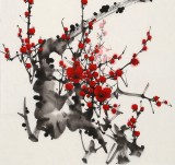 【已售】何華賢 《報春圖》 潁淮著名書畫家