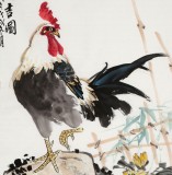 【已售】梁景欣 三尺《大吉圖》 學院派畫家