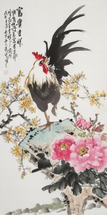 【已售】梁景欣 三尺《富貴大吉》 學(xué)院派畫家（詢價(jià)）