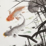 梁景欣 三尺《連年有余》 學(xué)院派畫家