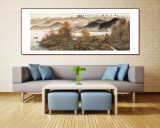 周佑林 小六尺《秋江鄉(xiāng)渡》微信（詢價）價優(yōu)