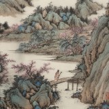 【已售】吳顯剛 四尺斗方《春山圖》 貴州七星關(guān)美協(xié)主席