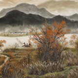 【已售】周佑林 小六尺《江南漁歌》微信（詢(xún)價(jià)）價(jià)優(yōu)