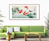 凌雪 四尺《年年有余》 北京美協(xié)會(huì)員