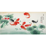 凌雪 四尺《年年有余》 北京美協(xié)會(huì)員