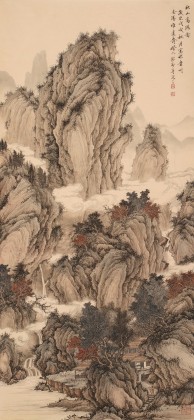 吳顯剛 《秋山高隱圖》 貴州七星關美協(xié)主席