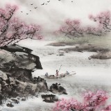 【已售】鄒本財 三尺《峽江春正好》 公主嶺市美協(xié)常務(wù)副主席