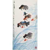 【已售】王永剛 吉祥水墨《九如圖》 國家一級美術(shù)師