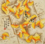 凌雪 三尺斗方《滿地金銀》 北京美協(xié)會(huì)員