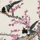 【已售】凌雪 三尺斗方《喜上眉梢》 北京美協(xié)會(huì)員