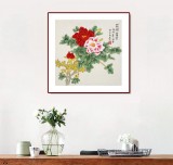 凌雪 三尺斗方《花開富貴》 北京美協(xié)會員