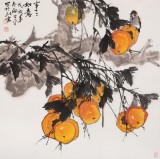 【已售】向士平 四尺斗方《事事如意》 三峽大學藝術(shù)學院教授