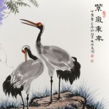 【已售】朱祖義 四尺《紫氣東來》 中國老子書畫院副院長