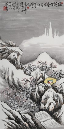 【已售】王永剛 三尺《梅花書(shū)屋》 國(guó)家一級(jí)美術(shù)師