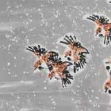 王永剛 三尺《飛雪驚雀》 國家一級美術(shù)師（詢價）