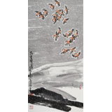 王永剛 三尺《飛雪驚雀》 國家一級美術(shù)師（詢價）