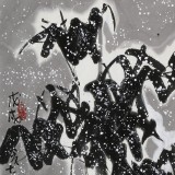 王永剛 三尺《竹林飛雀》 國(guó)家一級(jí)美術(shù)師（詢價(jià)）