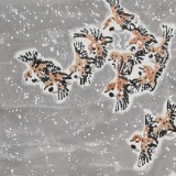 王永剛 三尺《竹林飛雀》 國(guó)家一級(jí)美術(shù)師（詢價(jià)）