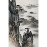 【已售】劉金河 《黃山云松》中國美術(shù)家協(xié)會會員