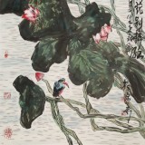 王永剛 四尺《映日荷花別樣紅》 國家一級美術師（詢價）