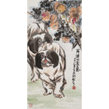 王永剛 三尺《兩個(gè)小淘氣》 國家一級(jí)美術(shù)師（詢價(jià)）