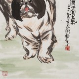 王永剛 三尺《兩個小淘氣》 國家一級美術(shù)師（詢價）