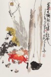 【已售】王永剛 《菊黃蟹肥》 國家一級美術師