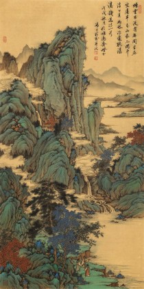 吳顯剛 四尺《幽林深處聽(tīng)潺湲》 貴州七星關(guān)美協(xié)主席