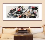 朱祖義 荷花《荷塘逸趣》 中國(guó)老子書(shū)畫(huà)院副院長(zhǎng)