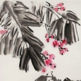 庾超然 四尺三開《福祿雙至圖》 黃鶴樓書畫院院長